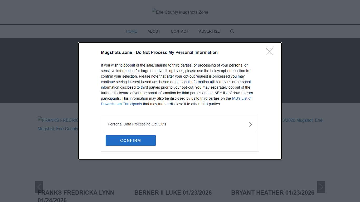 Erie County Mugshots Zone